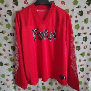 Chrome Hearts Matty Boy Mesh Red Long Sleeve Jersey